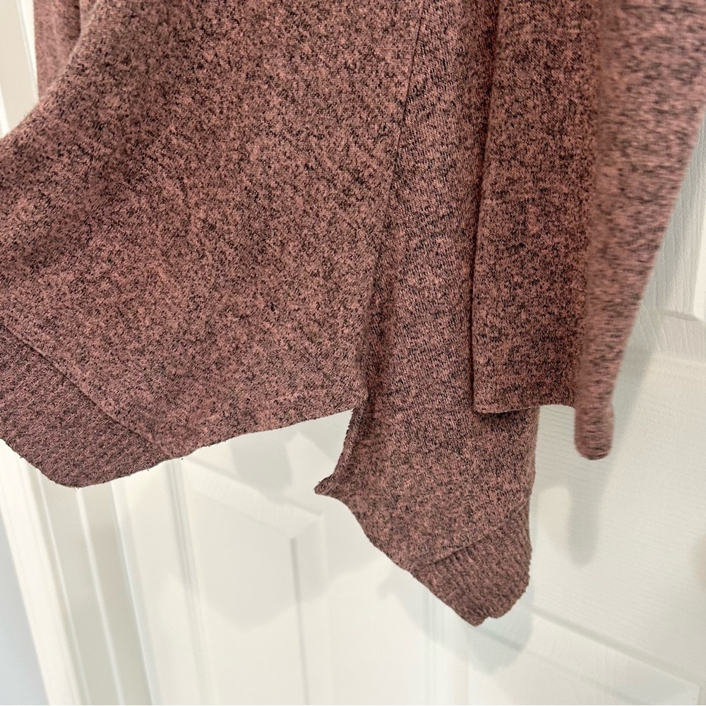 Soft Surroundings Tunic Long Sleeve V-Neck Shirt XL Comfy Heathered Pink Boho - Picture 5 of 8